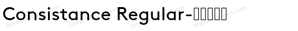 Consistance Regular字体转换